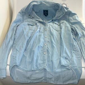 American Eagle Button Up Boyfriend Shirt